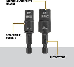 DEWALT Nut Driver Set, Double Ended, 2-Piece (DWADEND-2)