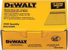 DEWALT Finish Nails, 20-Degree, 2-Inch, 16GA, 2500-Pack (DCA16200)