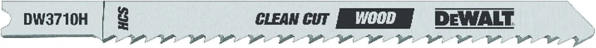DEWALT DW3710H 4-Inch 10 TPI Fine Smooth HCS U-Shank Woodcutting Jig Saw Blade (5-Pack)