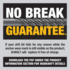 DEWALT DW5416 1/4-Inch by 2-Inch by 4-Inch ROCK CARBIDE SDS Plus Hammer Bit