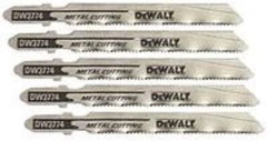 DEWALT - DW3776-5 Jigsaw Blades, Thin Metal Cutting, T-Shank, 3-Inch, 24-TPI, 5-Pack (DW37765)