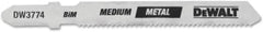 DEWALT DW3774-5 3-Inch 18TPI Medium Metal Cut Cobalt Steel T-Shank Jig Saw Blade (5-Pack)