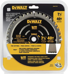 DEWALT Circular Saw Blade, 7 1/4 Inch, 40 Tooth, Composite Decking (DWA31740)