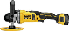 DEWALT 20V MAX* XR Cordless Polisher Kit, Rotary, Variable Speed, 7-Inch, 180 mm (DCM849P2) | Brushless Motor, 800-2200 Rpm, Includes DCB206 6.0ah Batteries, Charger, 7 in Backing Plate, 4.8 Lb