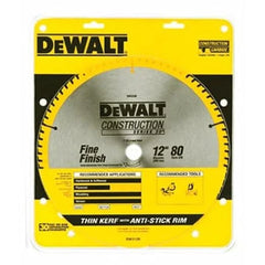 DEWALT 12 Inch 80T Carbide Circular Saw Blade, Fine Finish Saw Blade (DWA11280)
