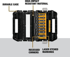 DEWALT Impact Socket Set, SAE, 3/8-Inch, 10-Piece (DW22838)