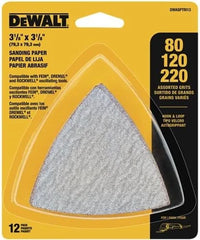 DEWALT Hook & Loop Triangle Sandpaper Assorted - 12 PK (DWASPTRI3)