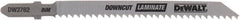 DEWALT DW3762-5 4-Inch 10 TPI Laminate Down Cutting Cobalt Alloy Steel T-Shank Jig Saw Blade (5-Pack)