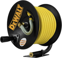 DEWALT DXCM024-0348 3/8" x 50' Manual Hose Reel with Rubber Hose , Yellow