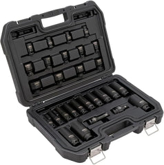 DEWALT Impact Socket Set, SAE, Combination Set, 1/2-Inch Drive, 28-Piece (DWMT19244)