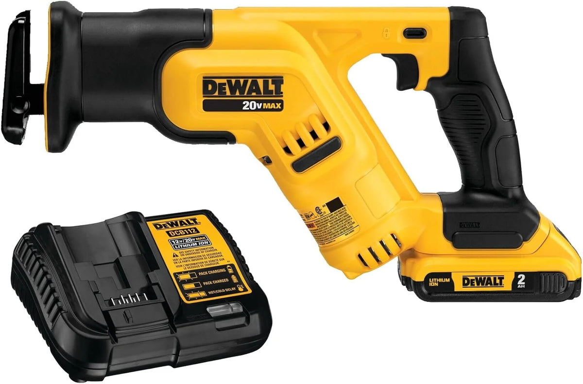 DEWALT 20V MAX* Cordless Reciprocating Saw Kit, Compact, 2-Amp Hour (DCS387D1)
