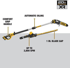 DEWALT DCKO86M1 20V MAX* Cordless Pole Saw and Pole Hedge Trimmer Combo Kit