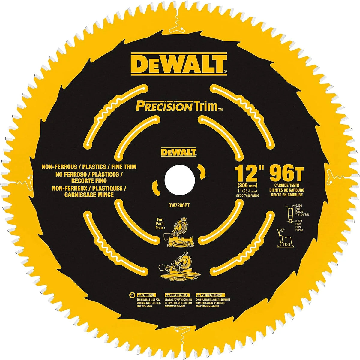 DEWALT DW7296PT Crosscutting Saw Blade