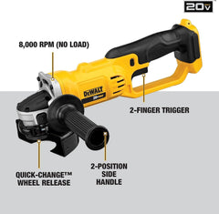 DEWALT DCG412B 20V MAX* Lithium Ion 4-1/2” Grinder (Tool Only)