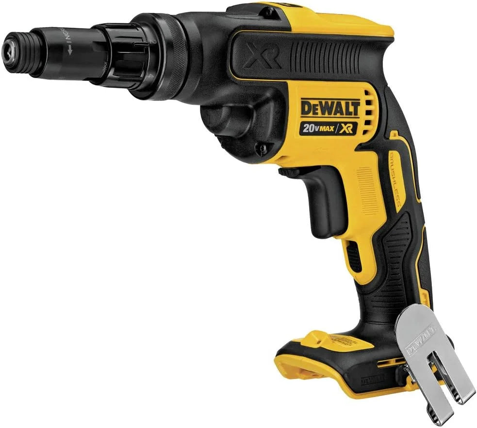 DEWALT 20V MAX XR Screw Gun, Versa-Clutch, Adjustable Torque, Tool Only (DCF622B) | Brushless Motor Up to 2, 000 Rpm, 1/4 Hex Quick-Change Chuck, LED, Belt Hook