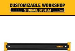DEWALT Tool Organizer, Mount on Workbench, 20 Inch, Compact Metal Rail, DEWALT Workshop Storage System Compatible (DWST82827)