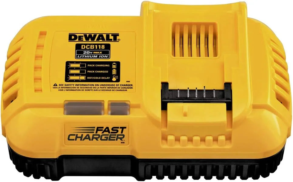 DEWALT 20V MAX/FLEXVOLT Lithium-Ion, Fan Cooled Rapid Battery Charger (DCB118)