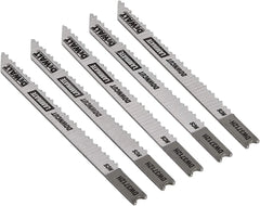 DEWALT Jigsaw Blades, Laminate Down Cutting, U-Shank, 4-Inch, 10-TPI, 5-Pack (DW3712H)