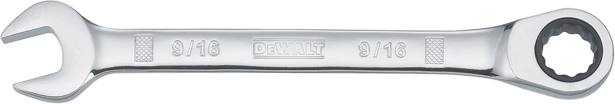 DeWalt DWMT72294OSP 9/16" SAE Mechanics Chrome Ratcheting Combination Wrench