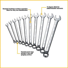 DEWALT Combination Wrench Set, SAE, 10 Piece (DWMT72167)