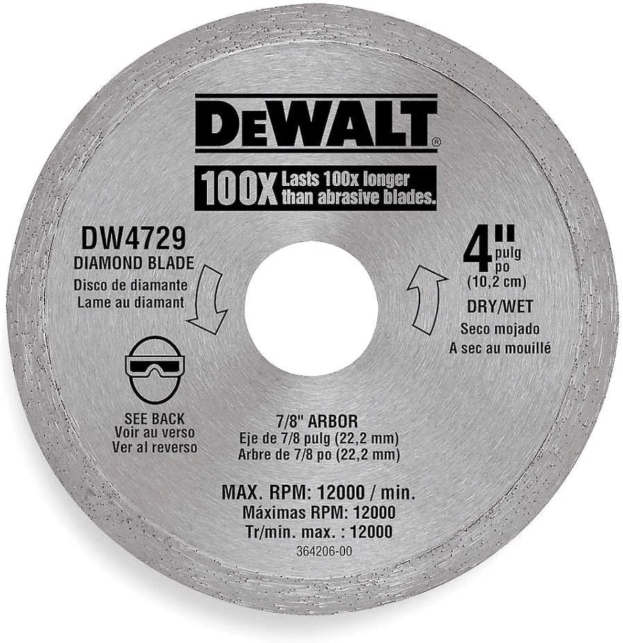 DEWALT 4-in x 0.06-in Ceramic Tile Bl, Yellow