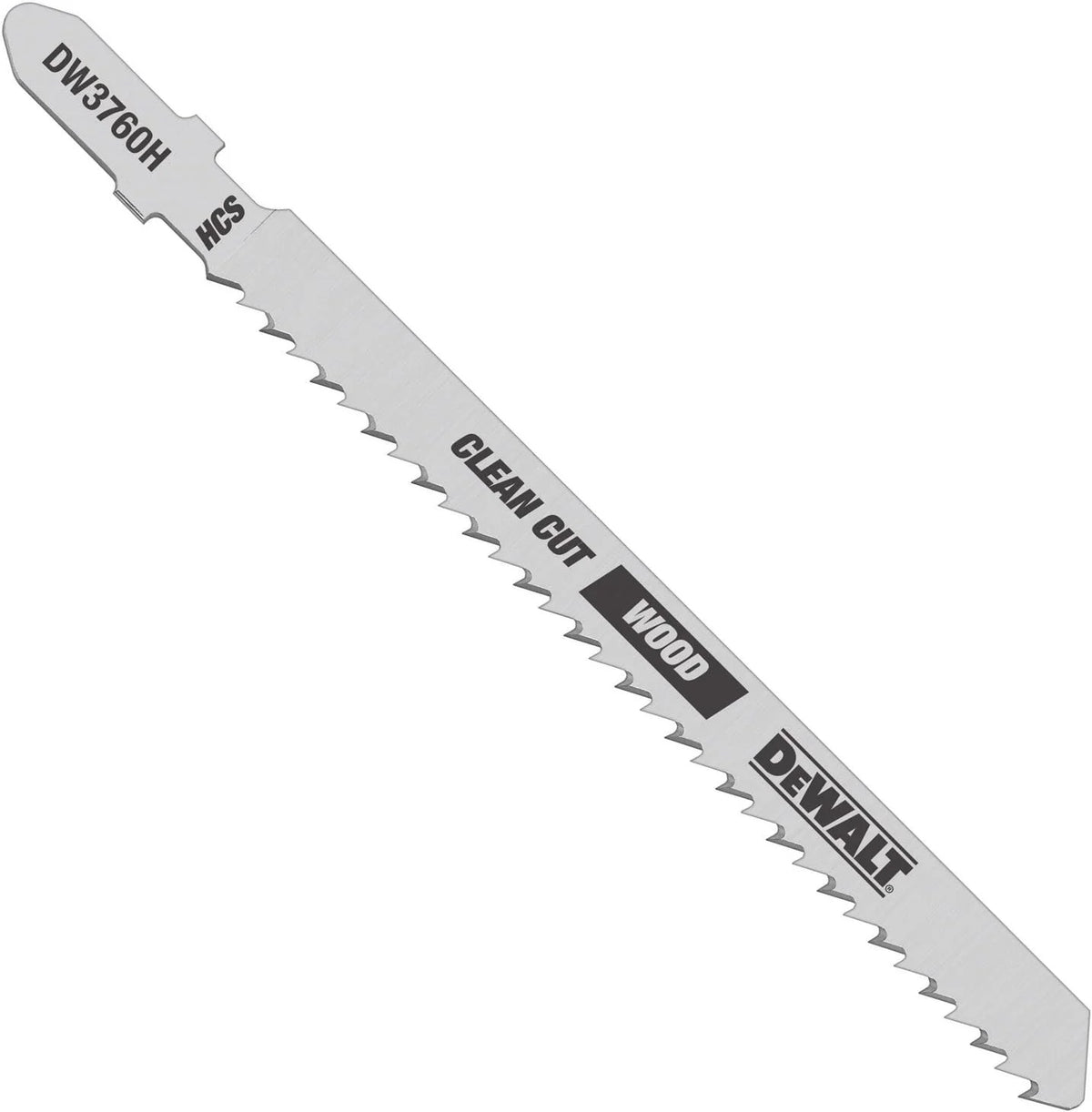 DEWALT DW3760-5 4-Inch 10TPI Fine Finish Wood Cut T-Shank Jig Saw Blade (5-Pack)