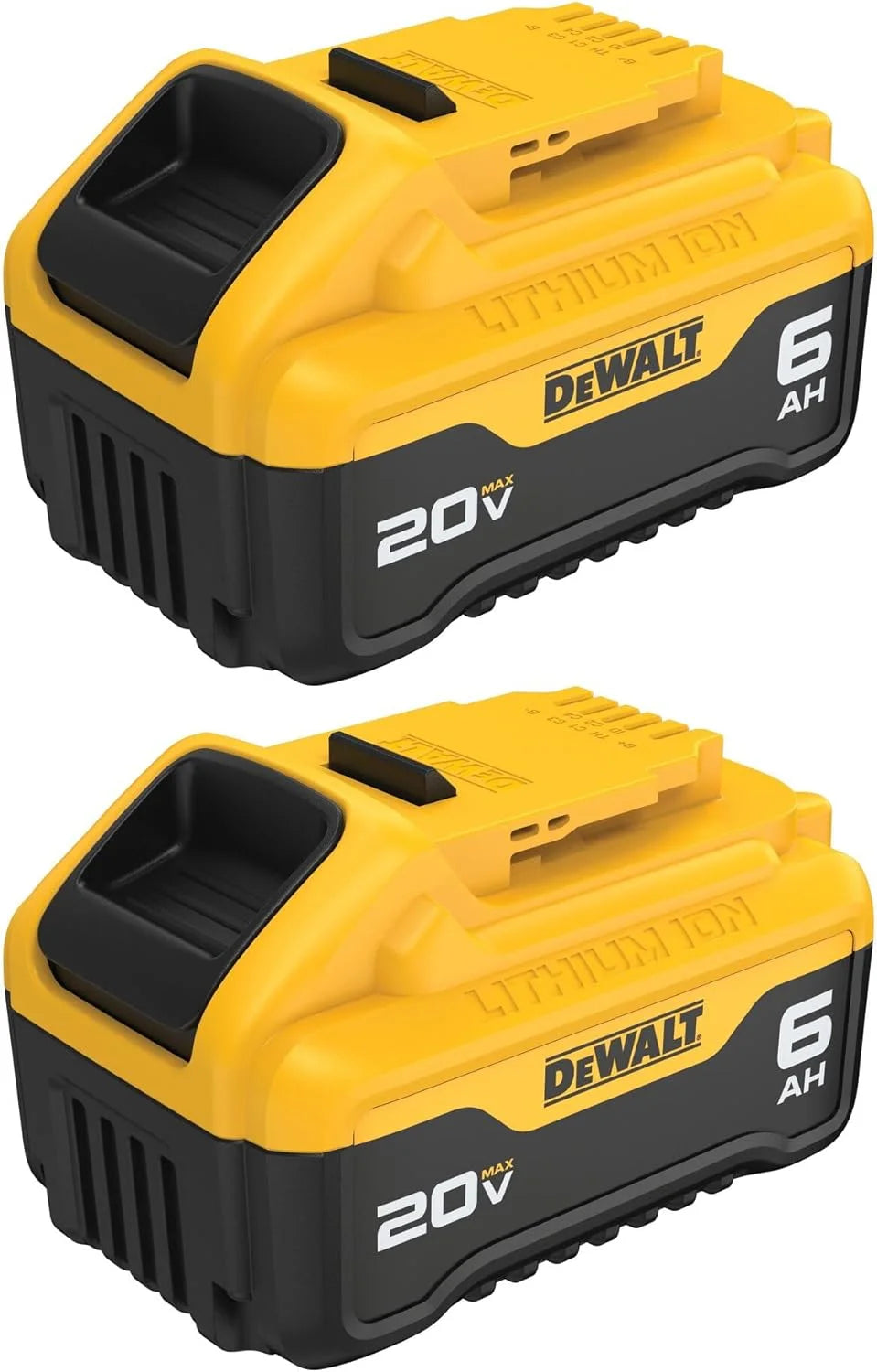 DEWALT 20V MAX Battery, Premium 6.0Ah Double Pack (DCB206-2)