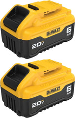 DEWALT 20V MAX Battery, Premium 6.0Ah Double Pack (DCB206-2)