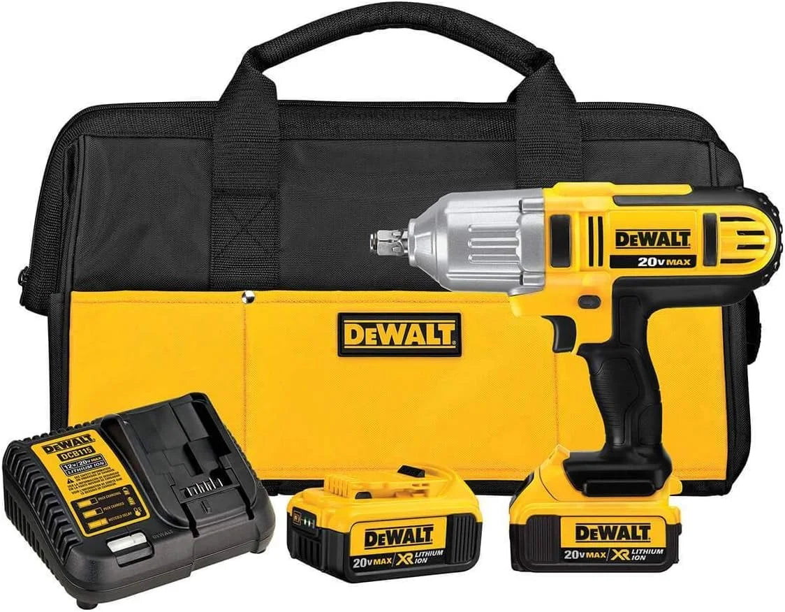 DEWALT 20V MAX* Impact Wrench, High Torque, Hog Ring Anvil, 1/2-Inch (DCF889HM2)