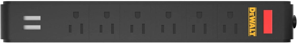 DEWALT Magnetic Power Strip with 6 Power Outlets, DEWALT Workshop Storage System Compatible (DWST82693)