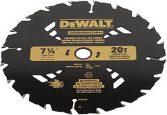 DEWALT 7-1/4" Circular Saw Blade for Pressure Treated and Wet Lumber, ATB, Thin Kerf, 5/8" and Arbor, 20-Tooth (DW3174) , Black