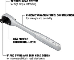 DEWALT Ratchet, Quick Release, SAE, 3/8-Inch Drive (DWMT81097)