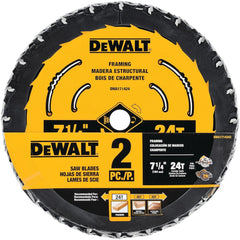 DEWALT Circular Saw Blade, 7 1/4 Inch, 24 Tooth, Wood Cutting (DWA1714242)