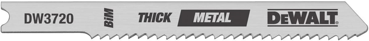 DEWALT DW3728-5 3" 32 TPI Sheet Metal Cut Cobalt Steel U-Shank Jig Saw Blade - 5 Pack
