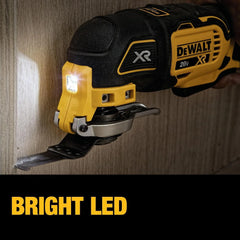 DEWALT 20V Oscillating Tool, Cordless, Wood Blades, Sandpaper, Tool Bag, Battery and Charger Included (DCS356SD1)
