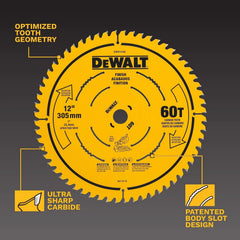 DEWALT 12 in. 60T Finish Saw Blade (DWA11260)